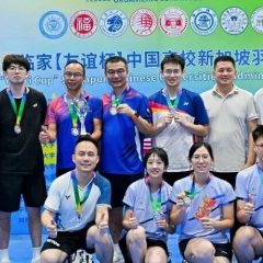 2026年七战五胜!上海交大新加坡校友会羽毛球队勇夺亚军